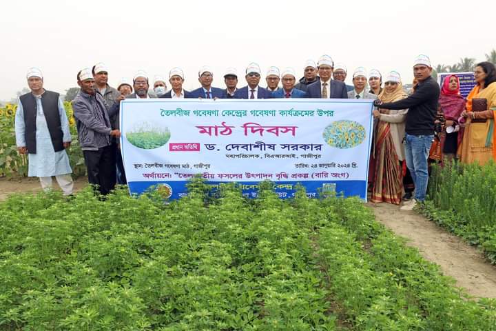 বারি’তে তৈলবীজ গবেষণা কার্যক্রম এর উপর মাঠ দিবস অনুষ্ঠিত