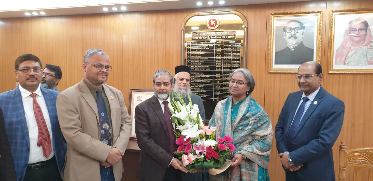 সমাজকল্যাণ মন্ত্রণালয়ের দায়িত্ব নিলেন ডা. দীপু মনি এমপি