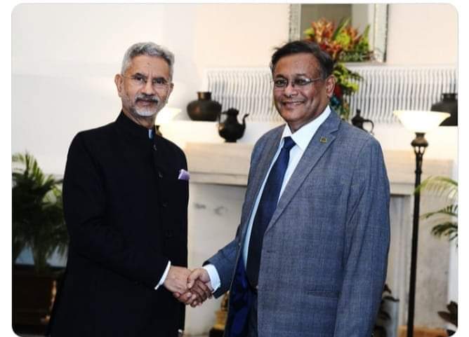 হাছান মাহমুদ-জয়শঙ্কর হৃদ্যতাপূর্ণ বৈঠক