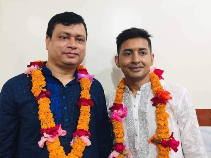 কক্সবাজার পৌর পূজা উদযাপন পরিষদ এর  সভাপতি তপন সম্পাদক জনি