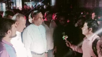 বেইলি রোডে আগুন : ঘটনাস্থলে স্থানীয় সংসদ সদস্য বাহাউদ্দিন নাছিম