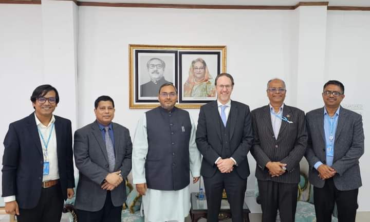 বাণিজ্য প্রতিমন্ত্রীর সাথে ইউএনডিপি প্রতিনিধির সৌজন্য সাক্ষাত