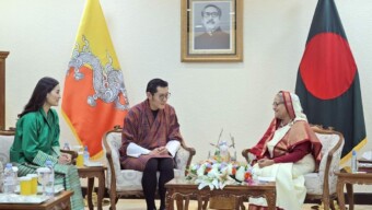 বঙ্গবন্ধু কন্যা প্রধানমন্ত্রীর সঙ্গে একান্ত বৈঠকে ভুটানের রাজা