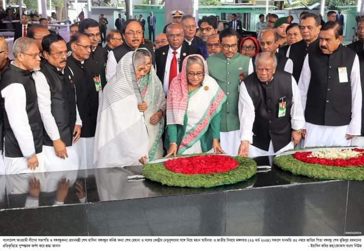 স্বাধীনতা ও জাতীয় দিবসে বঙ্গবন্ধুর প্রতি শ্রদ্ধা প্রধানমন্ত্রীর