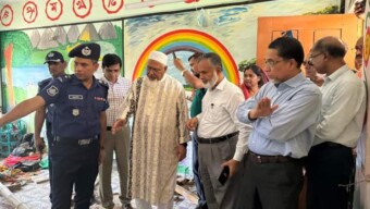 পঞ্চপল্লীর ঘটনাস্থল পরিদর্শন করলেন ধর্মমন্ত্রী