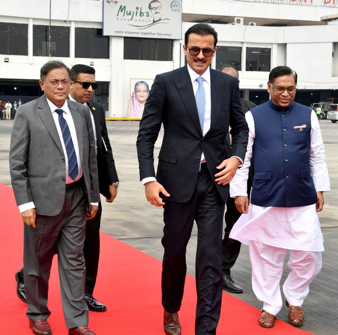 কাতারের আমিরকে বিদায় জানান পররাষ্ট্রমন্ত্রী
