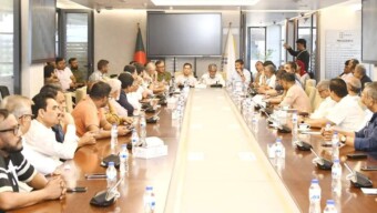 বিজিএমইএ এর নিরাপত্তা ও পোশাক শিল্পের সার্বিক পরিস্থিতি নিয়ে বিজিএমইএ কার্যালয়ে সাধারণ সদস্যদের বৈঠক
