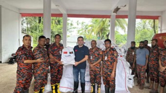 বন্যাদুর্গত এলাকার জন্য ফায়ার সার্ভিসের কাছে টার্কির ত্রাণসামগ্রী