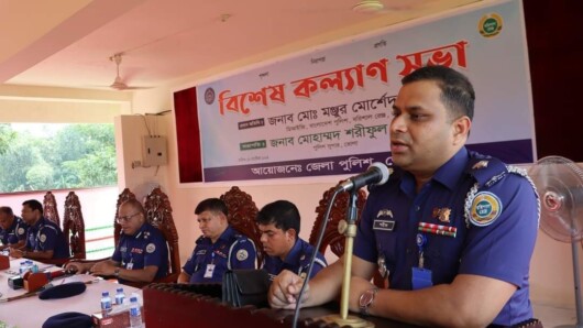 “বরিশাল রেঞ্জ ডিআইজি মহোদয়ের ভোলা জেলায় আগমন উপলক্ষ্যে বিশেষ কল্যাণ সভা অনুষ্ঠিত”