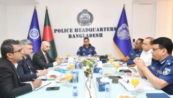 আইজিপির সাথে ইউএনওডিসি প্রতিনিধিদলের সাক্ষাৎ