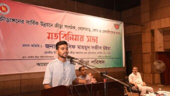 কোন ক্রীড়া সংস্থাতেই দুই টার্মের বেশি একই পদে কেউ থাকতে পারবে না—যুব ও ক্রীড়া উপদেষ্টা আসিফ মাহমুদ