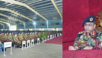 সেনাবাহিনী প্রধানের বগুড়া এরিয়া পরিদর্শন