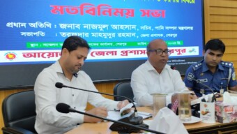 শেরপুরে বন্যায় ক্ষতিগ্রস্ত নদীর তীরে দ্রুততম সময়ে টেকসই ও দৃশ্যমান বাঁধ নির্মাণ করা হবে।–পানি সম্পদ সচিব নাজমুল আহসান