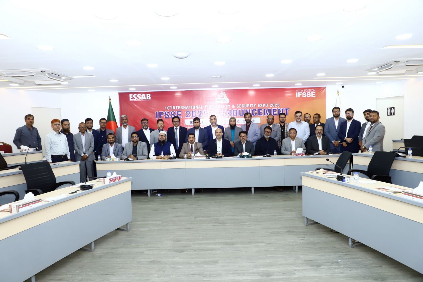 ইসাবের (এক্সপো) আয়োজনের ঘোষণা ও সংবাদ সম্মেলন আন্তর্জাতিক ফায়ার সেফটি অ্যান্ড সিকিউরিটি এক্সপো, ২০২৫ ইং