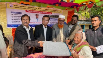 শীতের তীব্রতায় ভোগা মানুষের পাশে পিএনআরএফআর