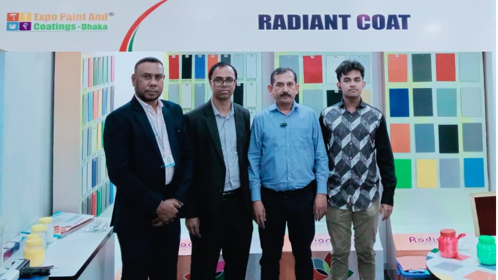 পেইন্ট এন্ড কোটিং এক্সপো-২০২৫ এ অভূতপূর্ব সাড়া ফেলেছে রেডিয়েন্ট কোট ষ্টলটি