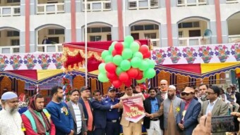 সায়মা শাহজাহান একাডেমীর বার্ষিক ক্রীড়া অনুষ্ঠান উদ্বোধন করেন উপজেলা নির্বাহী অফিসার