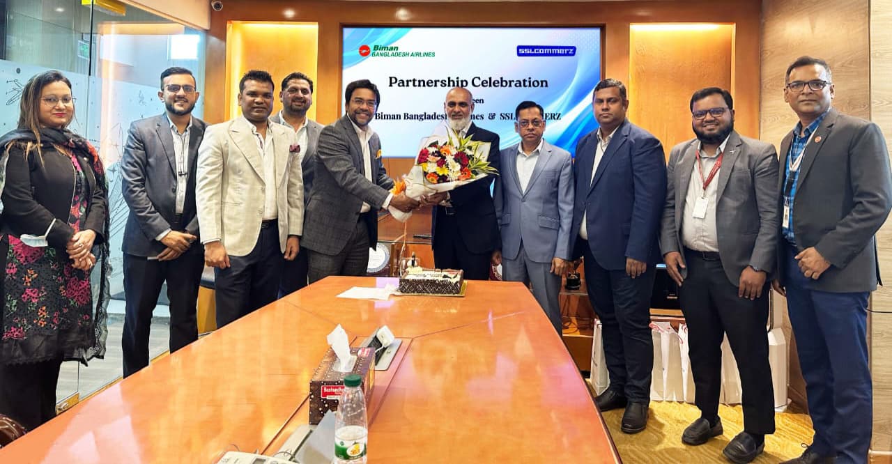 বিমান বাংলাদেশের অনলাইন টিকিট কেনা সহজ করলো এসএসএলকমার্জ