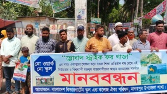 টাঙ্গাইল নাগরপুরে ইসরায়েলি কর্তৃক গাজায় গনহত্যার প্রতিবাদে বিক্ষোভ মিছিল অনুষ্ঠিত