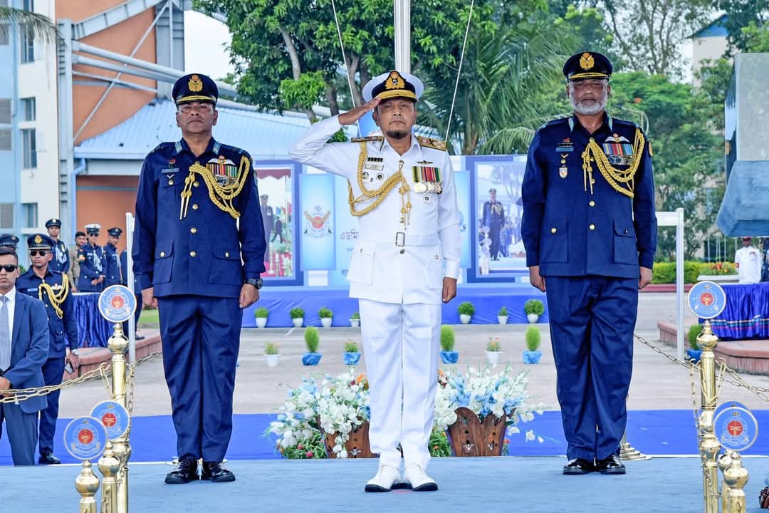 বাংলাদেশ বিমান বাহিনী একাডেমিতে রাষ্ট্রপতি কুচকাওয়াজ (গ্রীষ্মকালীন)- ২০২৫ অনুষ্ঠিত
