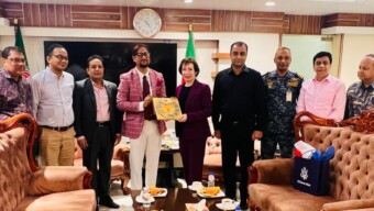 চট্টগ্রাম সিটি মেয়রের সাথে যুক্তরাষ্ট্রের চার্জ দ্য অ‍্যাফেয়ার্সের সৌজন্য সাক্ষাৎ