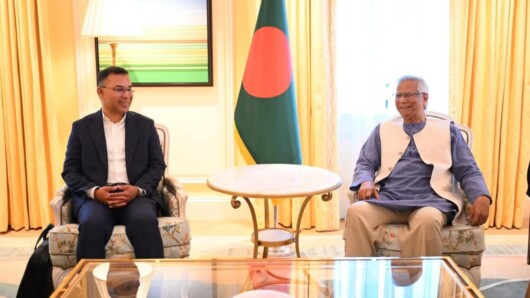 প্রধান উপদেষ্টা প্রফেসর ড. মুহাম্মদ ইউনূসের সাথে তারেক রহমান এর বৈঠক অনুষ্ঠিত হয়