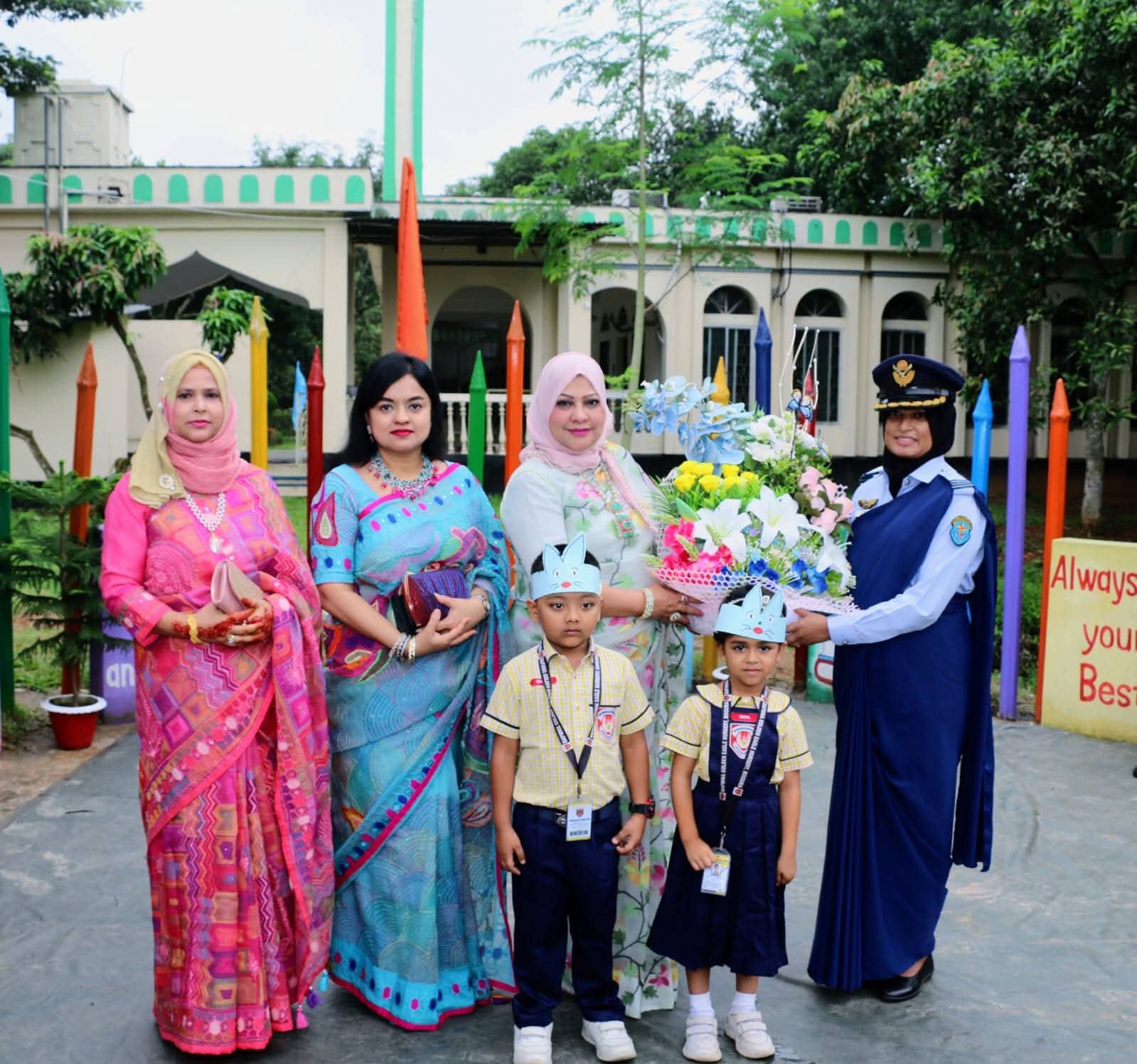 বাফওয়া সভানেত্রীর বাফওয়া গোল্ডেন ঈগল নার্সারী, বগুড়া পরিদর্শন