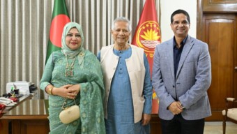 মাননীয় প্রধান উপদেষ্টার সাথে বিমান বাহিনী প্রধানের সস্ত্রীক সৌজন্য সাক্ষাৎ