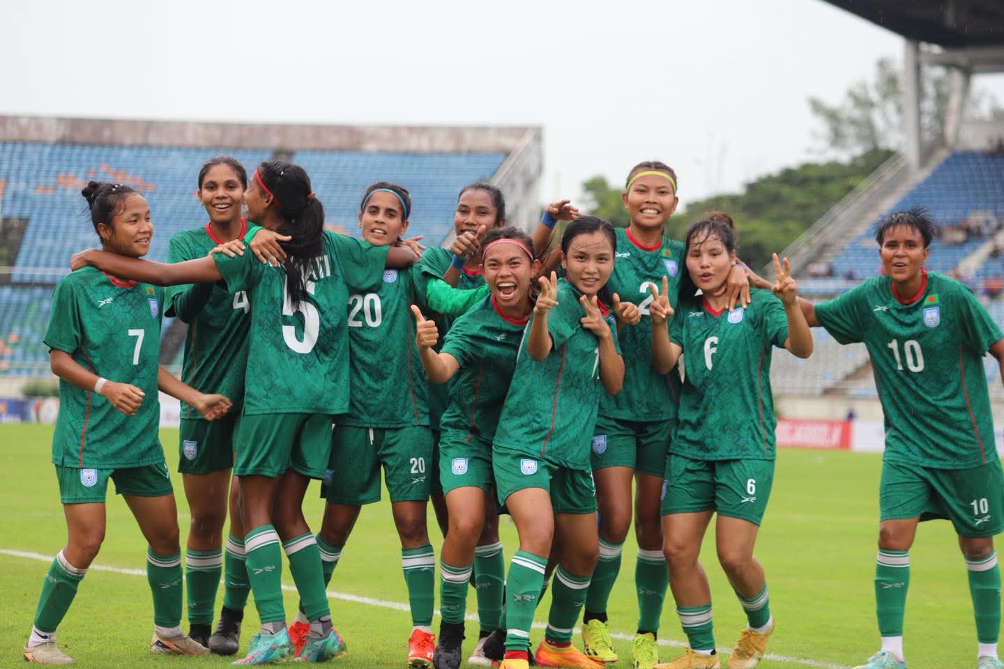 মিয়ানমায়কে হারিয়ে নারী এশিয়ান কাপে বাংলাদেশ প্রথমবারের মতো খেলার সম্ভাবনা জাগিয়েছে