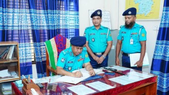আরএমপি’র কর্ণহার থানা পরিদর্শন করলেন পুলিশ কমিশনার মহোদয়