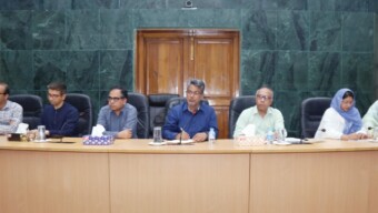 ডাকসু ও হল সংসদ নির্বাচন-২০২৫:রিটার্নিং কর্মকর্তাদের সঙ্গে শিক্ষার্থী প্রতিনিধিদের দ্বিতীয় দফার বৈঠক অনুষ্ঠিত