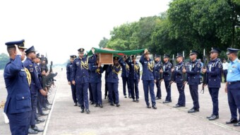 ফ্লাইট লেফটেন্যান্ট মোঃ তৌকির ইসলাম এর ফিউনারেল প্যারেড অনুষ্ঠিত