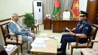 প্রধান উপদেষ্টার সঙ্গে বিমানবাহিনীর প্রধানের সাক্ষাৎ