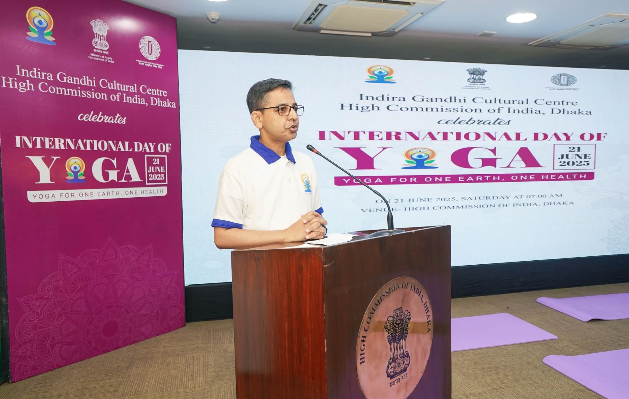 ভারতীয় হাই কমিশন ও আইজিসিসি যৌথ আন্তর্জাতিক যোগ দিবস উদযাপন