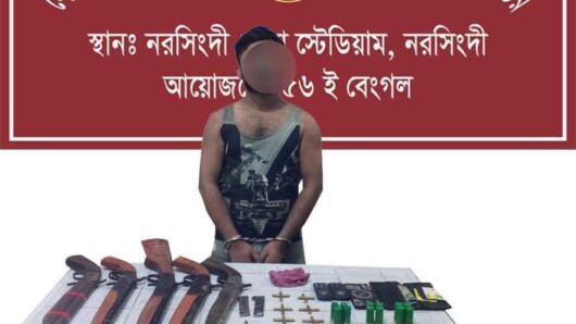 নরসিংদী, ফরিদপুর এবং কুমিল্লা জেলায় পৃথক পৃথক অভিযানে অবৈধ অস্ত্র সহ সন্ত্রাসী গ্রেফতার