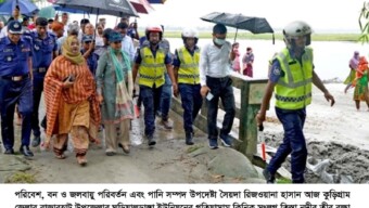 তিস্তার ভাঙন রোধে অগ্রাধিকার ভিত্তিতে কাজ করছে সরকার-পরিবেশ ও পানি সম্পদ উপদেষ্টা রিজওয়ানা হাসান