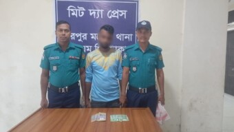 মিরপুরে দোকানে চুরির ঘটনায় একজন গ্রেফতার:টাকা উদ্ধার