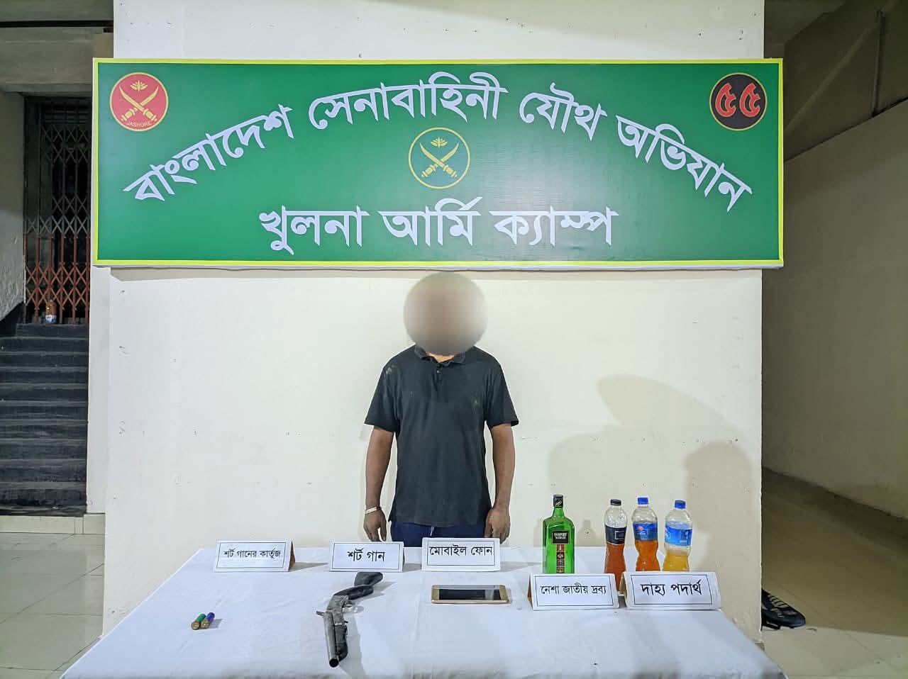 রংপুর ও খুলনায় পৃথক যৌথ অভিযানে অবৈধ অস্ত্রসহ গ্রেফতার ২