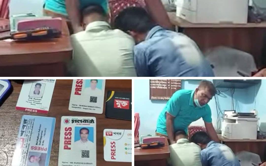 সাংবাদিক পরিচয়ে চাঁদাবাজি: যৌথ বাহিনীর বিশেষ অভিযানে দুইজন আটক
