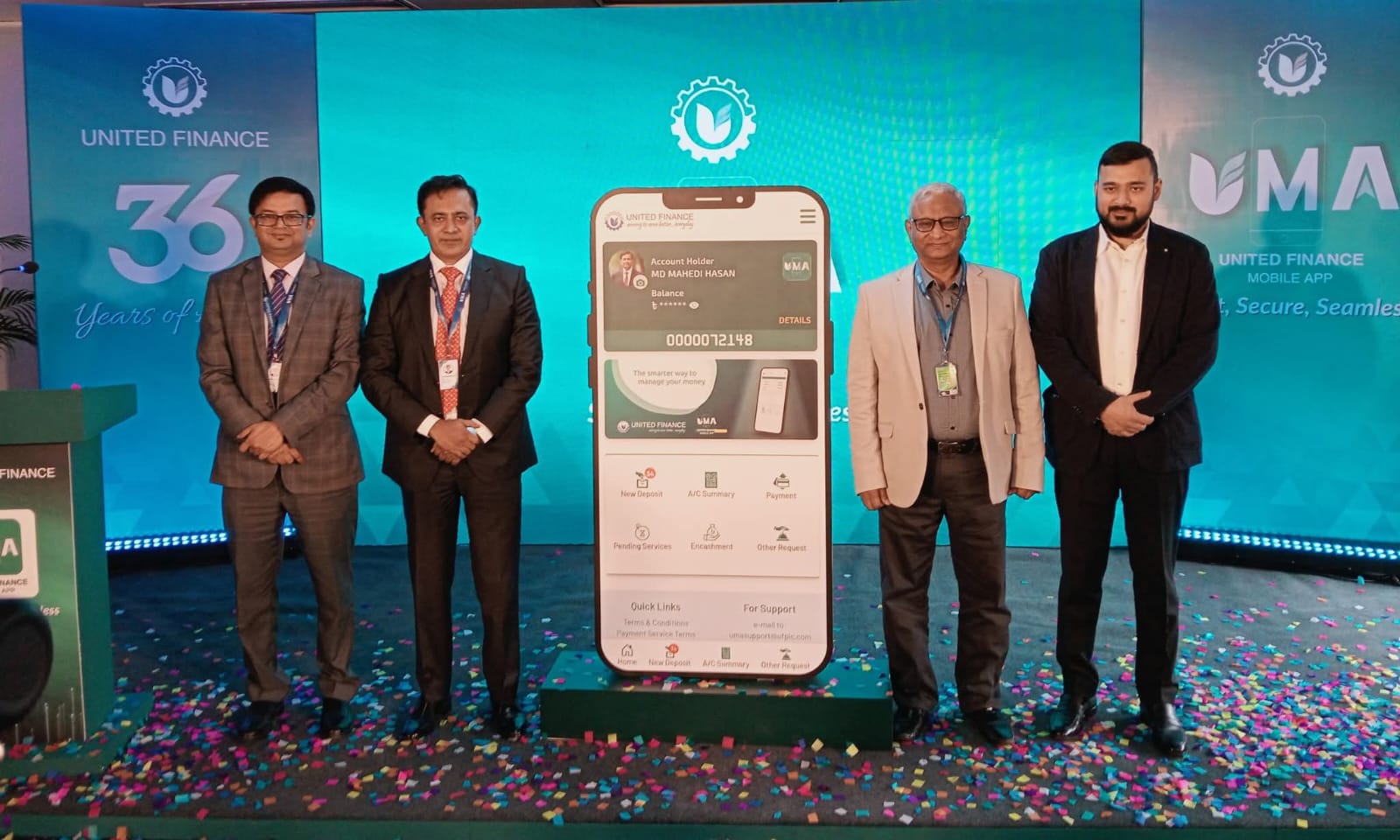 ইউনাইটেড ফাইন্যান্স পিএলসি উদ্বোধন করল ‘উমা’–নিরাপদ ডিজিটাল সেবার নতুন দিগন্ত