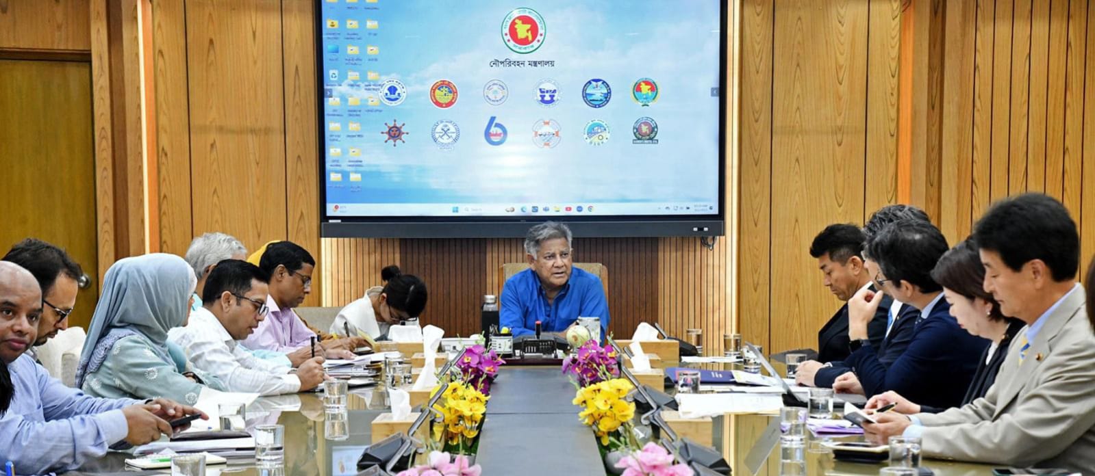 শ্রম ও কর্মসংস্থান এবং নৌপরিবহন উপদেষ্টার সাথে জাপান পার্লামেন্টের ৯ জন সংসদ সদস্যের একটি প্রতিনিধি দলের সাক্ষাৎ