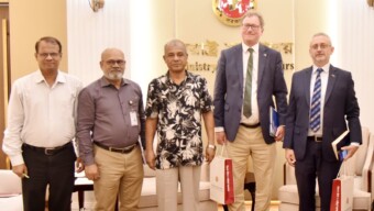স্বরাষ্ট্র উপদেষ্টার সাথে ইউরোপীয় কমিশনের অভিবাসন ও আশ্রয় বিষয়ক পরিচালক মিশেল শটার(Michael Shotter) এর সৌজন্য সাক্ষাৎ