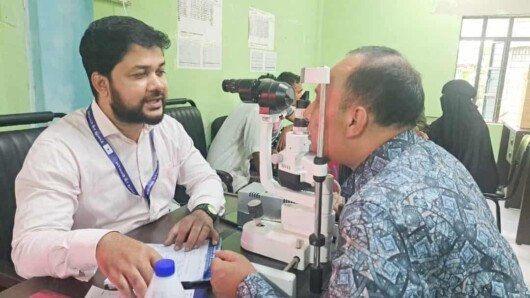 রাজবাড়ীতে বিনামূল্যে চক্ষু সেবা পেল ৩শ রোগী