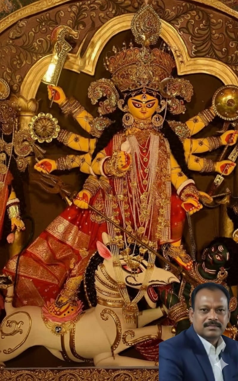 শারদীয় দুর্গাপুজার প্রীতি ও শুভেচ্ছা জানালেন ড্রীম হলিডে পার্কের এমডি প্রবীর কুমার সাহা  