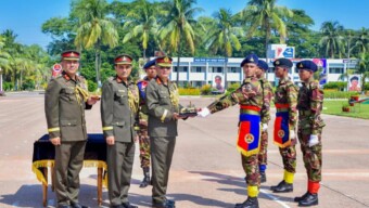 বাংলাদেশ সেনাবাহিনীর ইনফ্যান্ট্রি রেজিমেন্ট, আর্টিলারি রেজিমেন্ট এবং আর্মি এয়ার ডিফেন্স কোরের রিক্রুট ব্যাচ-২০২৫ এর সেনাবাহিনী প্রধান কুচকাওয়াজ অনুষ্ঠিত