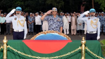 ক্যাপ্টেন সাহাবুদ্দিন আহমেদ, বীর উত্তম এর রাষ্ট্রীয় ফিউনারেল প্যারেড অনুষ্ঠিত