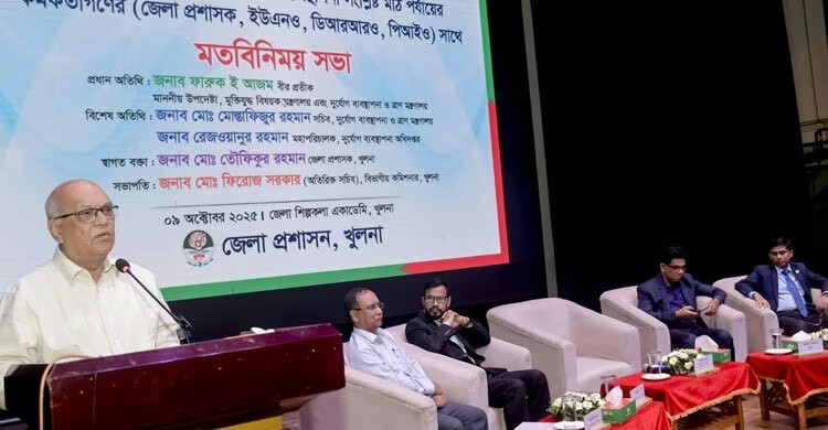 সকলে মিলে দেশকে সামনে এগিয়ে নিতে হবে-দুর্যোগ ব্যবস্থাপনা ও ত্রাণ উপদেষ্টা