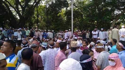 শিক্ষা উপদেষ্টার প্রতিশ্রুতি বাস্তবায়নের দাবিতে দুমকি উপজেলায়, এমপিওভুক্ত শিক্ষকদের অবস্থান কর্মসূচি