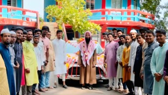 পানছড়িতে অবসরপ্রাপ্ত ইমামকে রাজকীয় বিদায় সংবর্ধনা