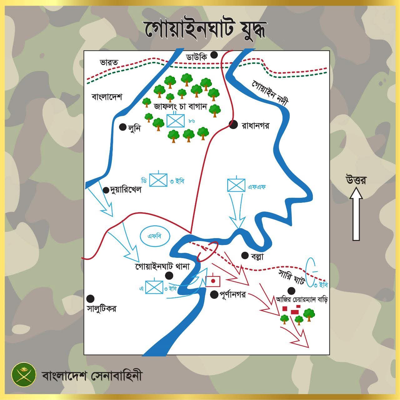 মহান স্বাধীনতা যুদ্ধে বাংলাদেশ সেনাবাহিনীঃ গোয়াইনঘাট যুদ্ধ (৪ ডিসেম্বর ১৯৭১)